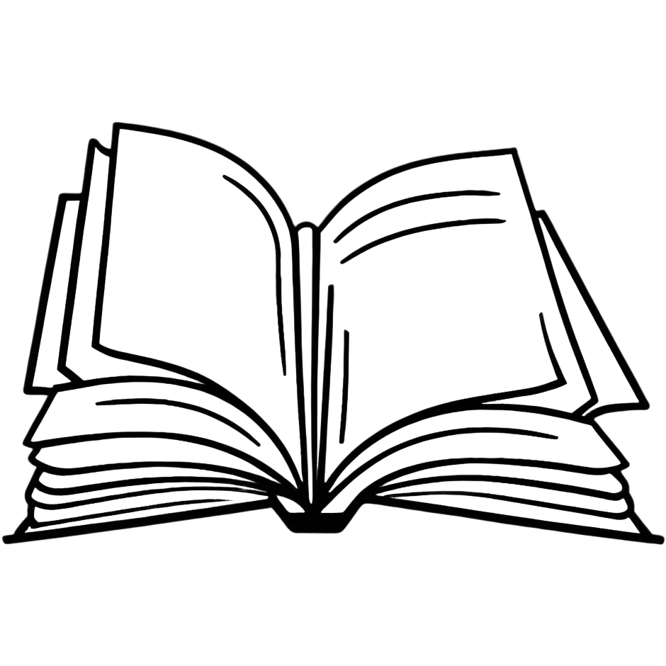 Open book with pages flipping emoji