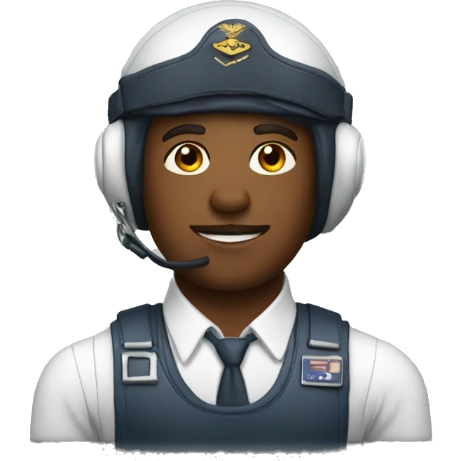 Pilot in gym emoji