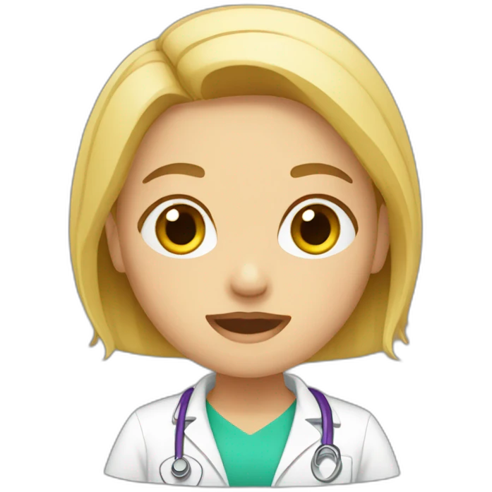 Enfermera rubia emoji