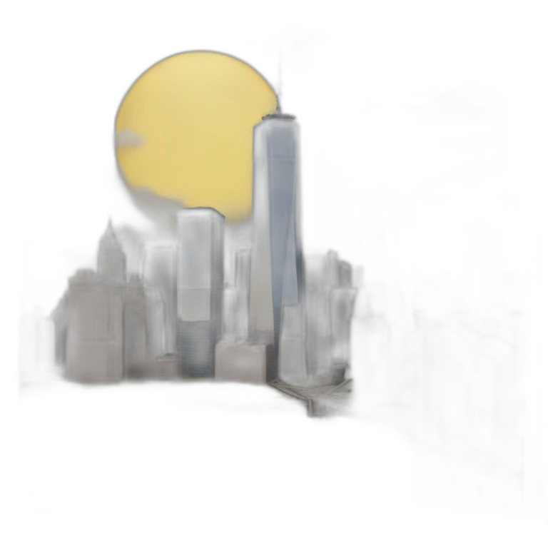 World Trade Center painting emoji