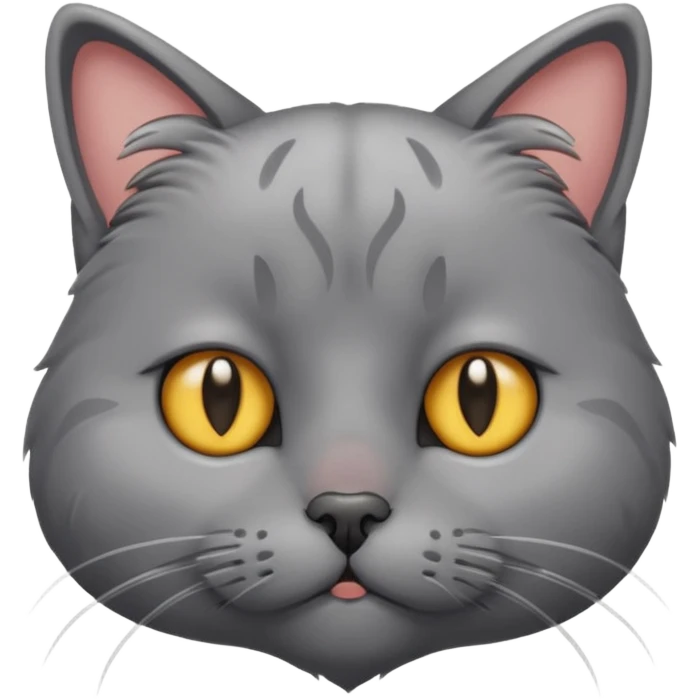 A sad cat emoji