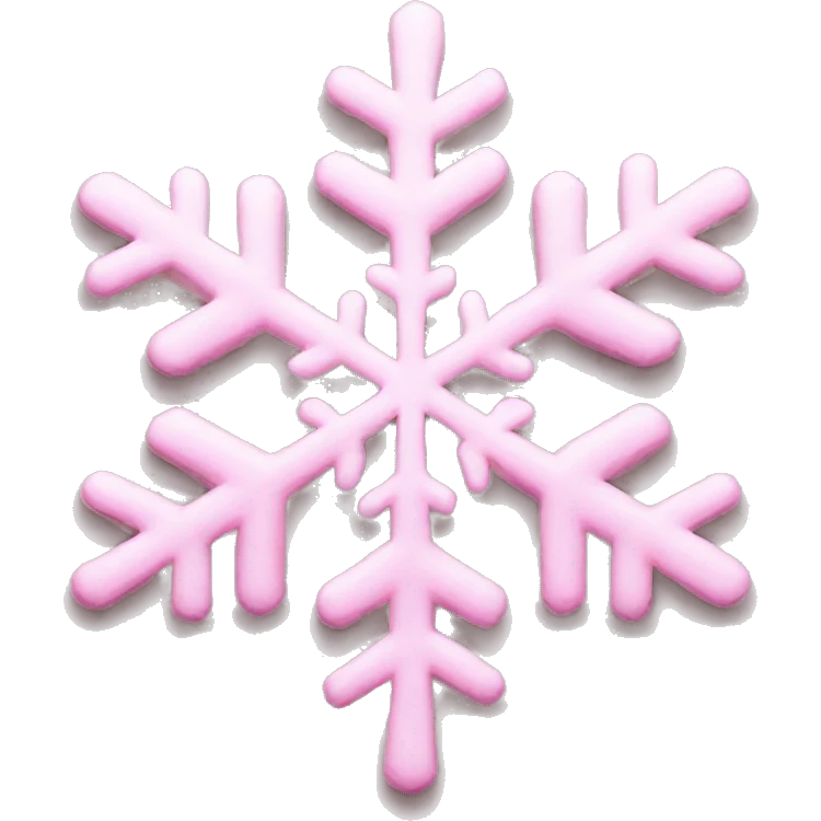 pastel pink snowflake  emoji