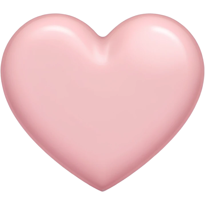 Powder pink heart emoji