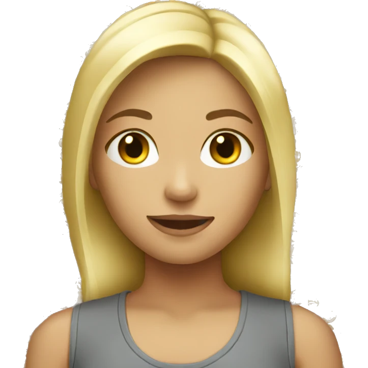 Ash blond girl  emoji