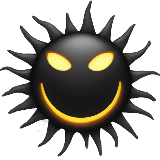 black sun emoji