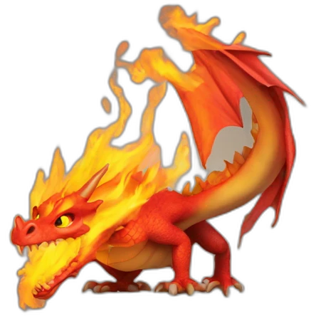 dragon on fire emoji