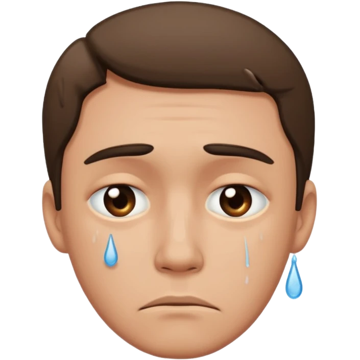 man with tears emoji