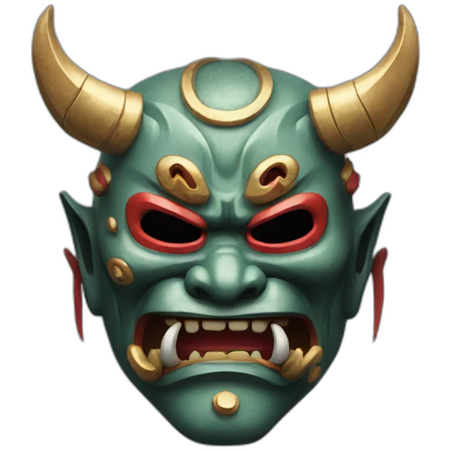 galactic japanese oni mask emoji