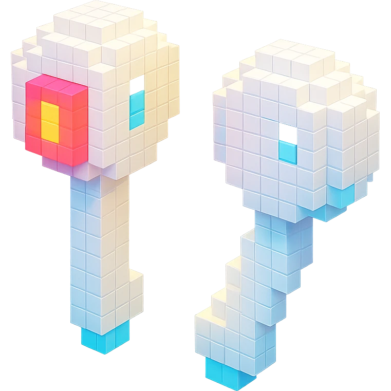 white EarPods headphones with a playful twist, floating in mid-air, glowing with a soft light emoji