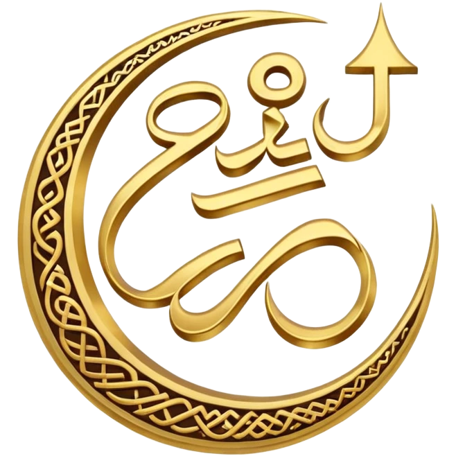 Allah Witten in Arabic emoji