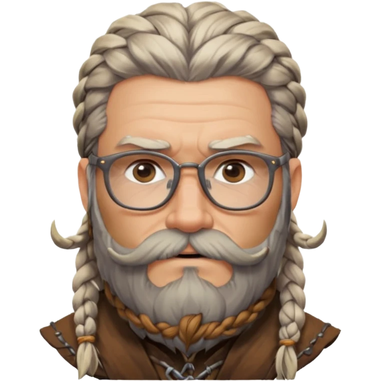 Glasses-Wearing wild viking büdt emoji