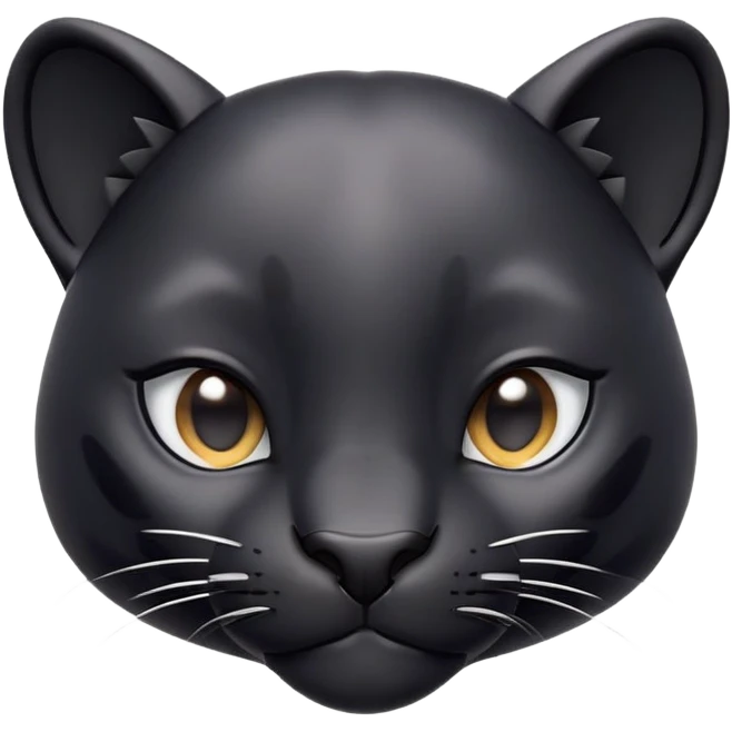 cinematic-cute-panther-portrait-emoji,-head-tilted-playfully-and-inquisitively,-with-a-smooth,-streamlined-form-accentuated-by-a-subtle-sheen-and-round,-sparkling-eyes-filled-with-charm,-simplified-yet-irresistibly-adorable-features emoji