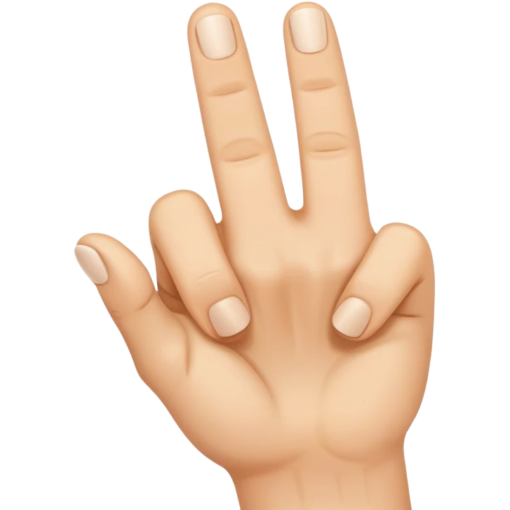 Fist but The index finger and middle finger are squeezed between the thumb and the tip of the thumb is visible  emoji