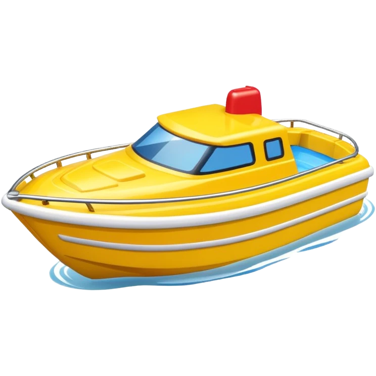yellow plastic toy boat emoji