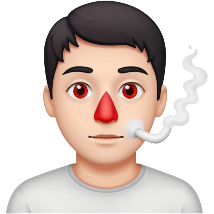 Guy snorting cocaine emoji emoji