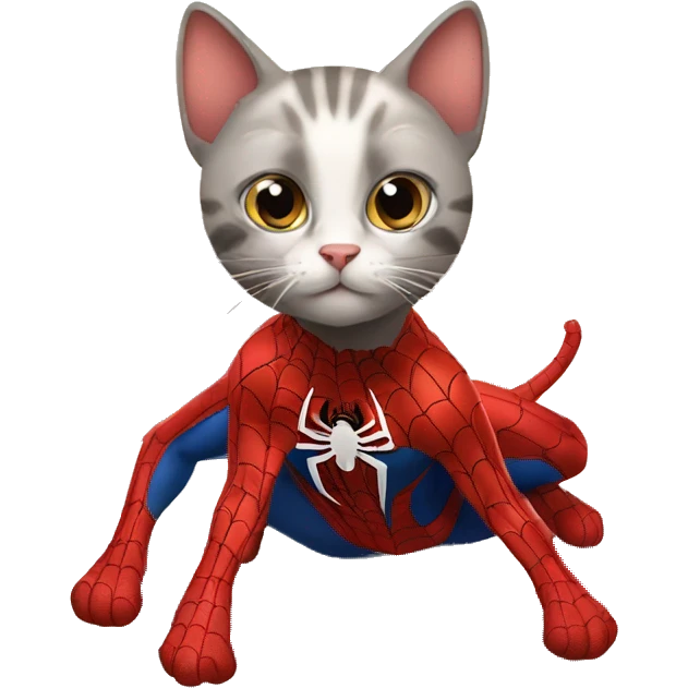 cat spider man emoji