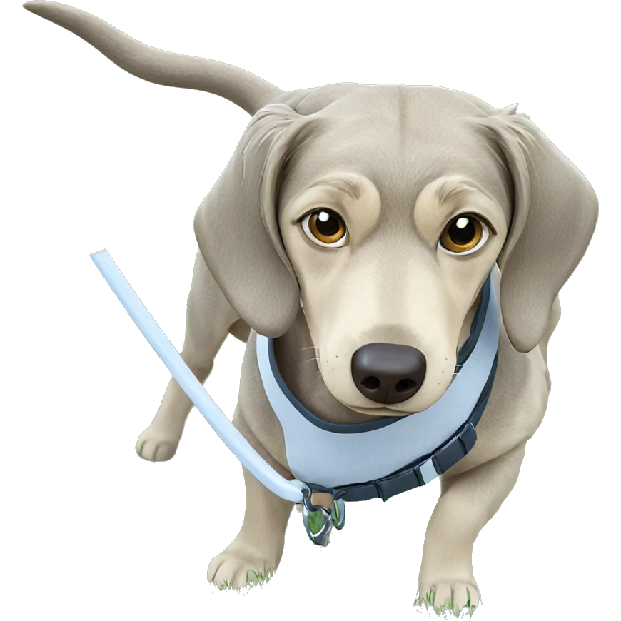 dog in grassy outdoor scene emoji