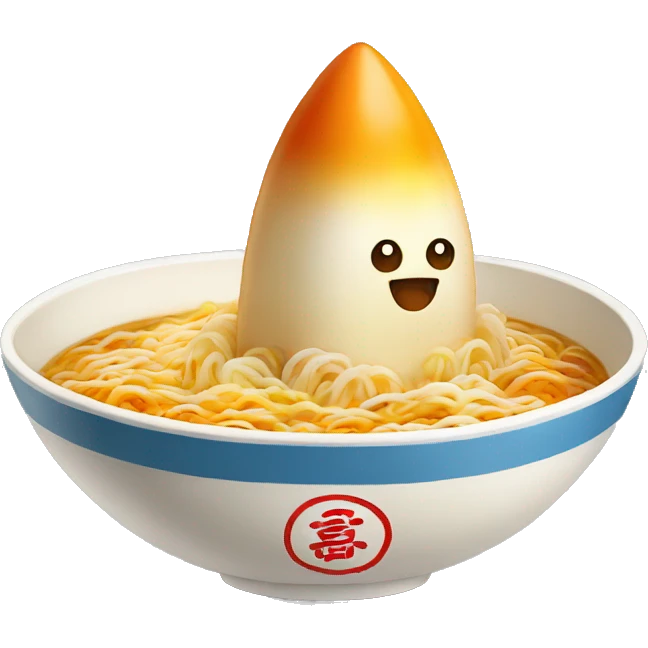 rocket in ramen bowl emoji
