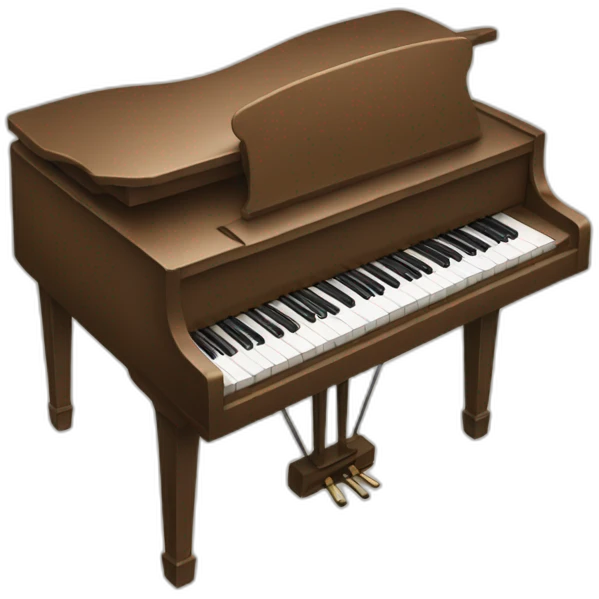 Piano and hands emoji
