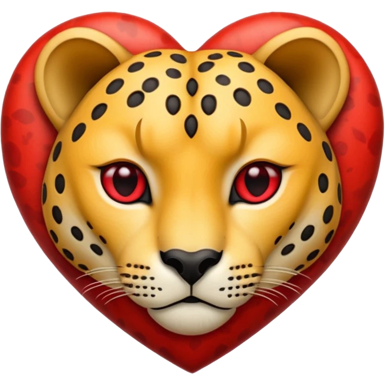 Cheetah heart  emoji