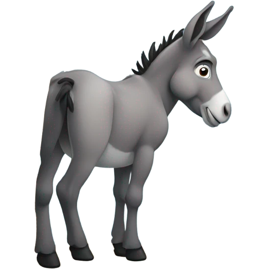 Donkey on the edge emoji