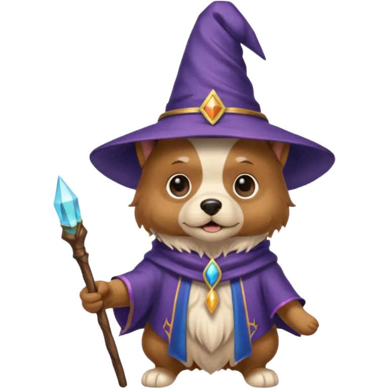 Dog wizard emoji