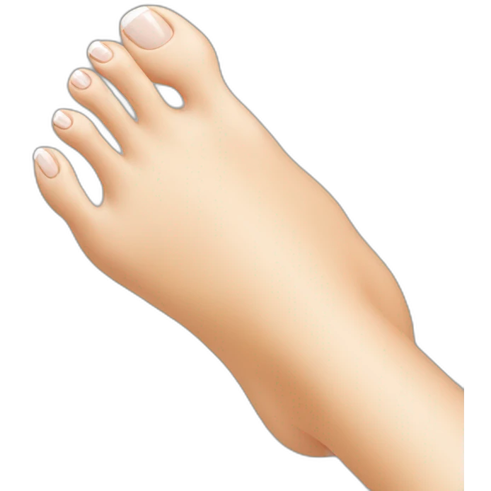 White toes nails emoji