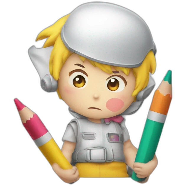 Crayon Shins-chan don't want to work emoji