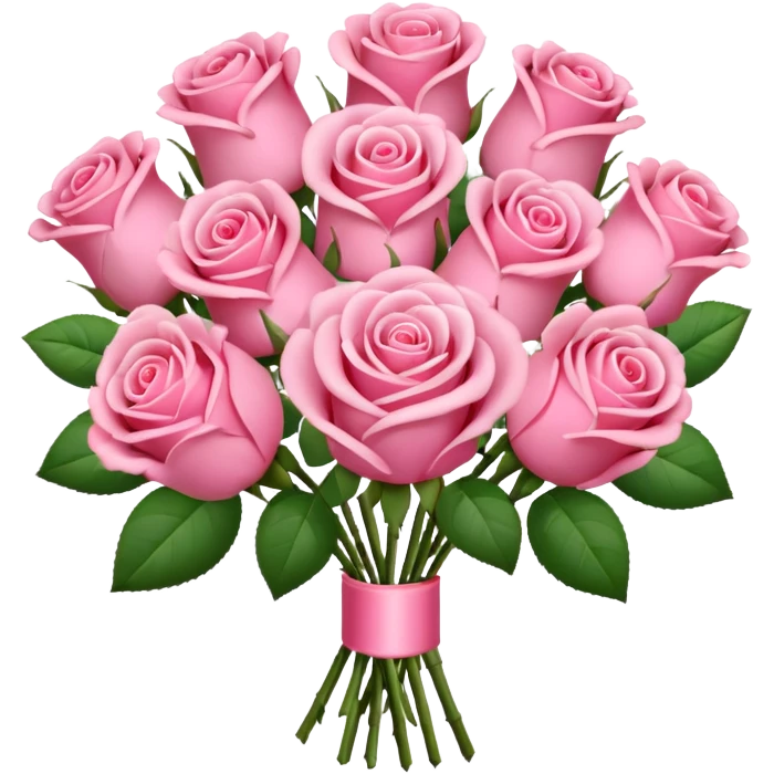 pink valentine bouquet emoji