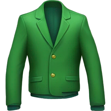  Green jacket  emoji