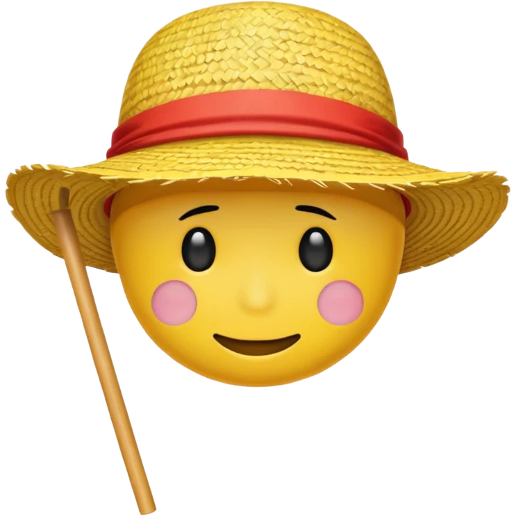 One piece straw hats flag as an emoji emoji