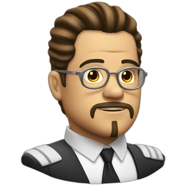 Benocio del toro slicked back hair sci-fi emoji