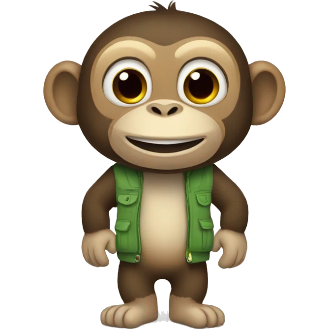 Monkey wearing crocs emoji