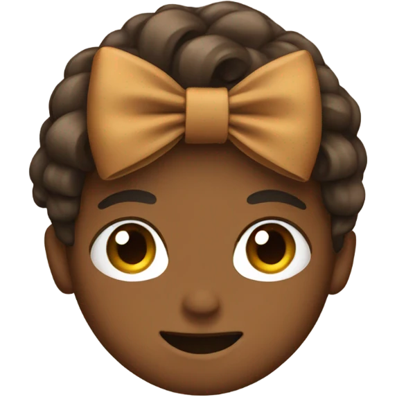 Brown bow emoji