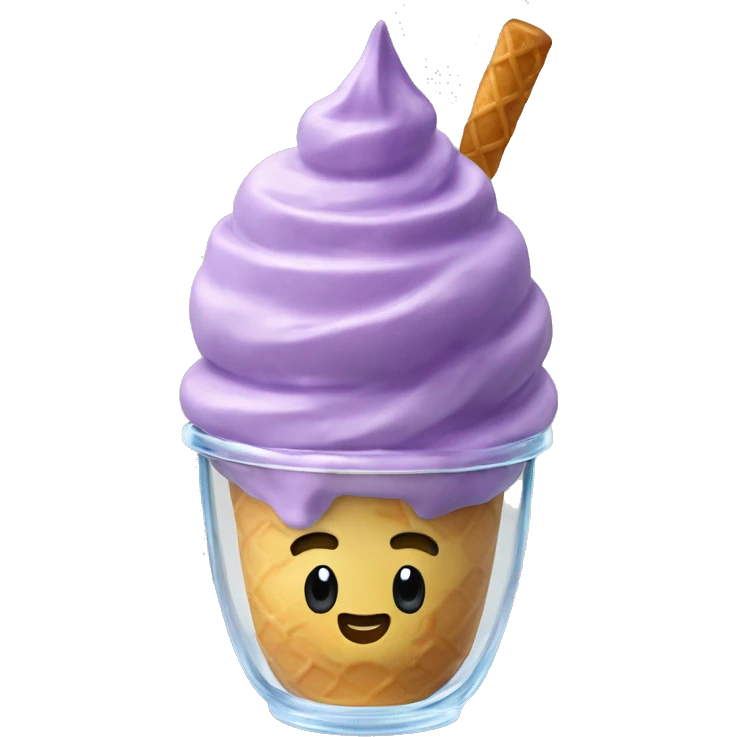 halo halo ice cream in a glass cup emoji