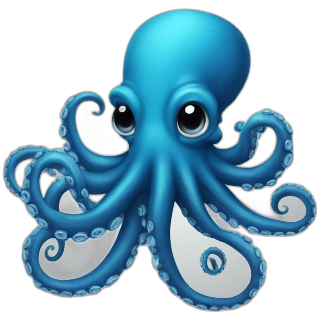 octopus blue emoji