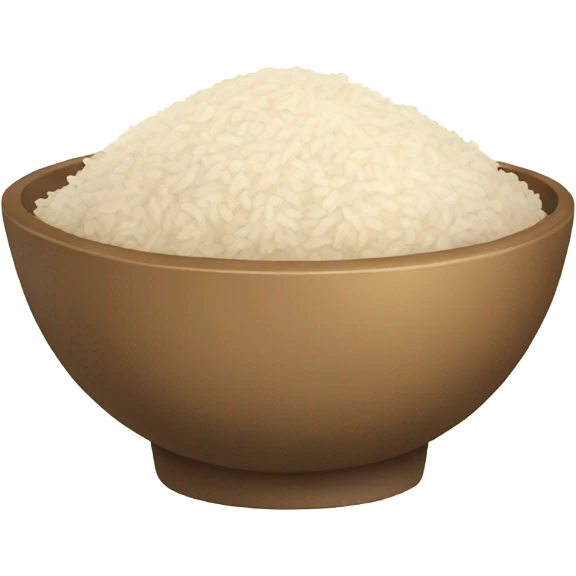 bowl of rice with chicken emoji