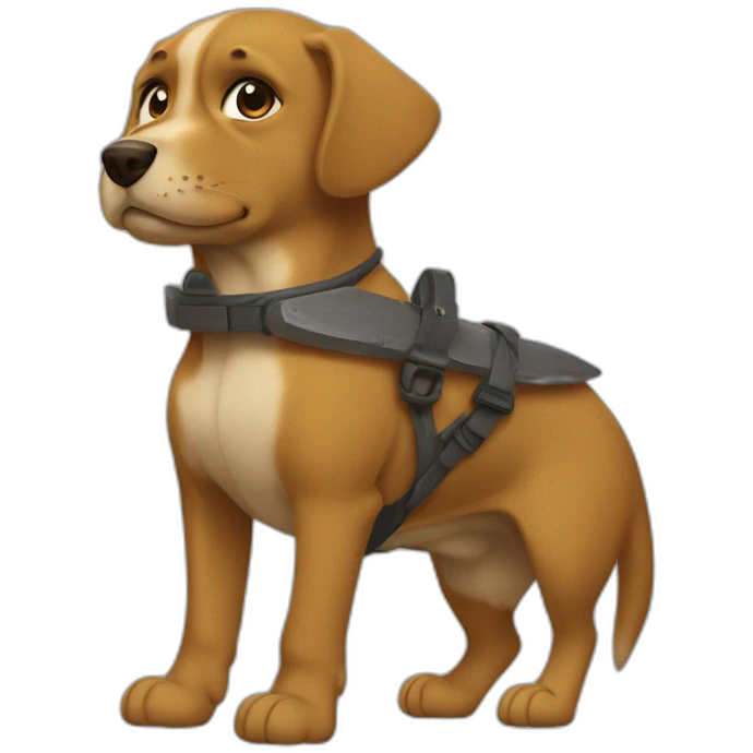 Dippy Dawg like a warrior emoji