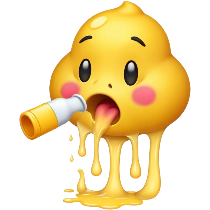emoji vomiting yellow  emoji