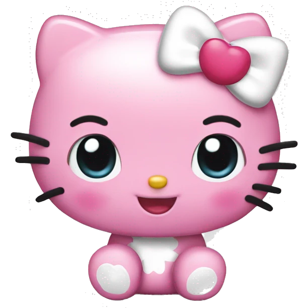 hello kitty happy emoji