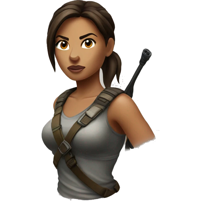 Lara Croft emoji