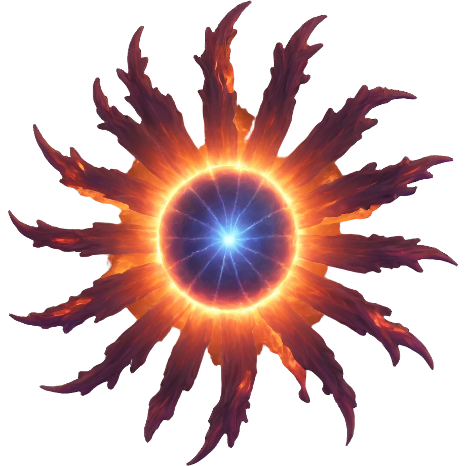 detailed supernova with expanding shock waves emoji