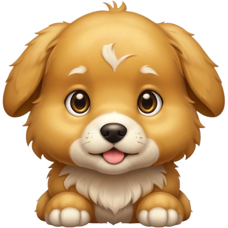 glossy golden puppy emoji