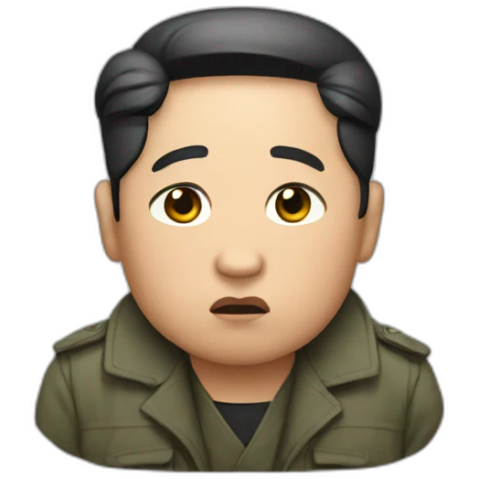Kim Jung sad  emoji