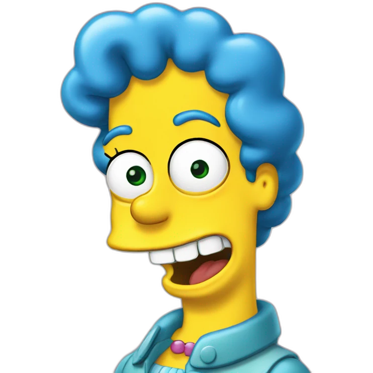 marge-simpsons-laughting emoji