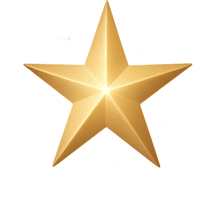 small star with a soft glow, glamorous and stylish, no background emoji