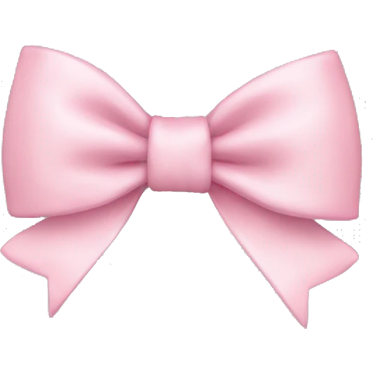 light pink bow emoji