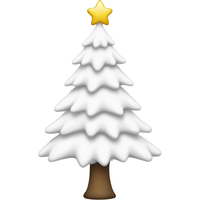 White christmastree emoji