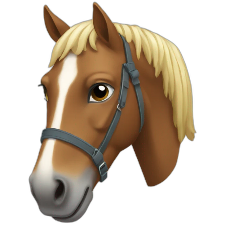 Un cheval emoji