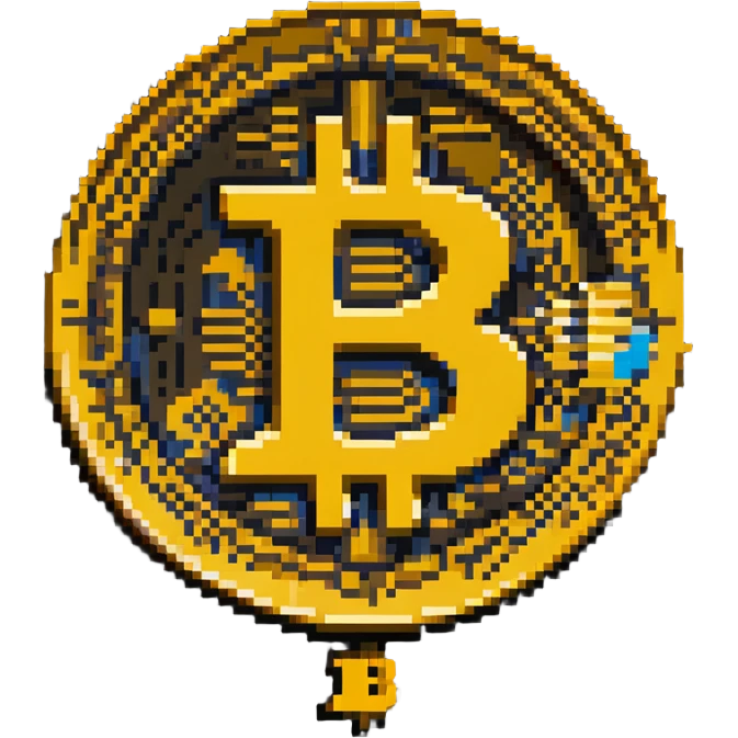 Bitcoin gold coin with B symbol emoji